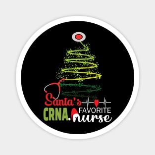 Santa's Favorite CRNA Nurse.. CRNA Nurse christmas gift Magnet